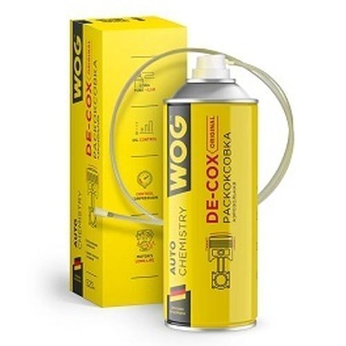 Раскоксовка двигателя WOG DE-COX (520мл, аэрозоль)