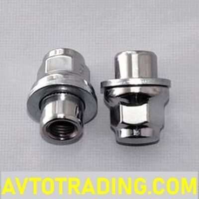 Автокрепеж: Гайка колесная флянцевая CH21, L=37mm, M12*1.5 с прессшайбой